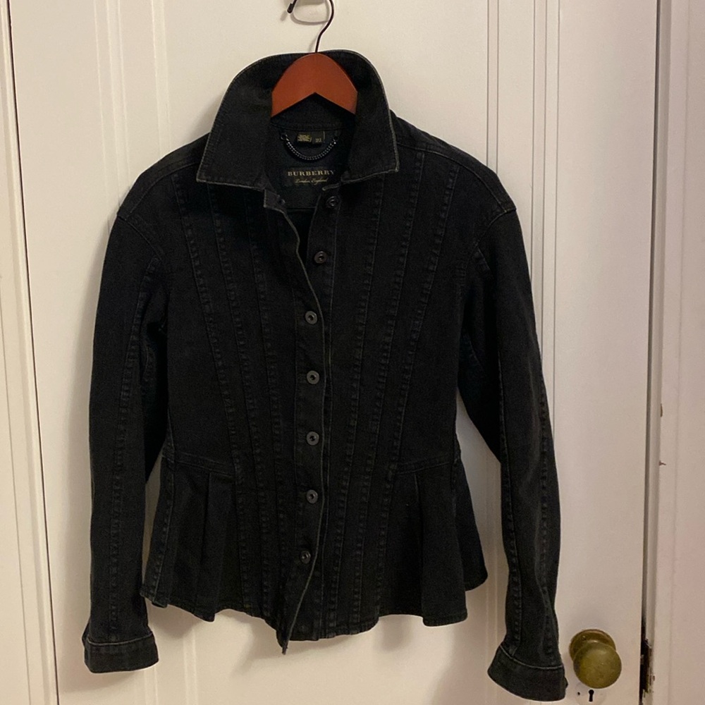Burberry Black Jean Jacket